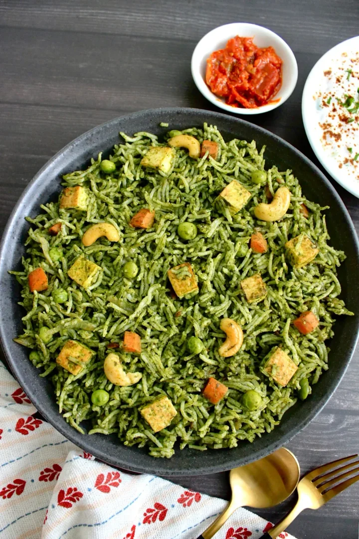 Green Chilli Paneer Pulav